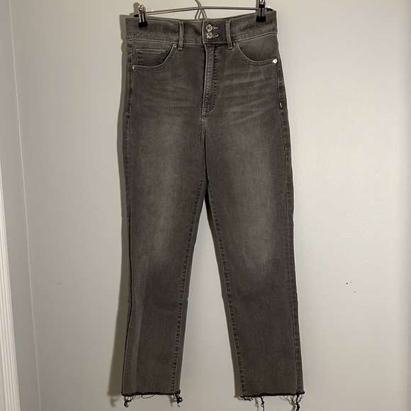 Express Slim Super high waist super soft grey jean - Picture 4 of 8